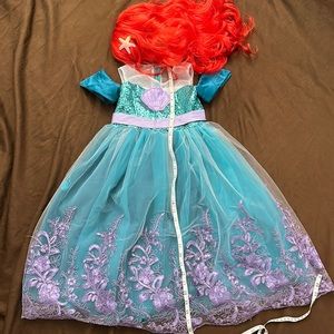 Little Mermaid Costume with Wig